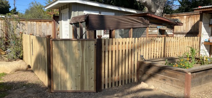 House tweaks – chicken fence